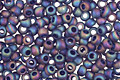 TOHO Transparent Rainbow Frosted Cobalt Round 11/0 Seed Bead