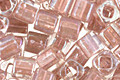 TOHO Rainbow Crystal (with Rose Lining) Cube 4mm Seed Bead