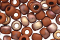 TOHO Frosted Terra Cotta Apollo Hybrid Round 6/0 Seed Bead