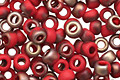 TOHO Frosted Pepper Red Apollo Hybrid Round 8/0 Seed Bead