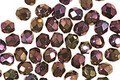 Czech Fire Polished Glass Iris Purple Round 3mm