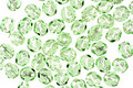 Czech Fire Polished Glass Silver Lined Peridot Round 4mm