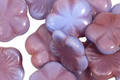 Czech Glass Wisteria 5 Petal Daisy 14mm