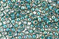 TOHO Rainbow Light Sapphire (with Opaque Teal Lining) Round 11/0 Seed Bead