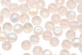 Czech Glass Matte Rosaline AB Round 4mm