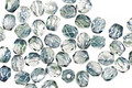 Czech Fire Polished Glass Dual Lustered Blue/Green Round 3mm