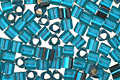 TOHO Frosted Teal (with Silver Lining) Triangle 11/0 Seed Bead