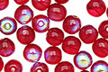 Czech Glass Ruby AB Round 6mm