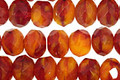 Czech Glass Fall Harvest Fire Polished Rondelle 6x9mm