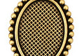Stampt Antique Brass Dotted Fringe Oval Setting 18x25mm