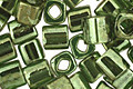 TOHO Gold Lustered Fern Cube 4mm Seed Bead