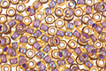 TOHO Light Topaz (with Opaque Lavender Lining) Round 11/0 Seed Bead