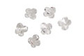 Crystal Clear Faceted Butterfly 6x6mm