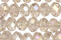 Sand AB Crystal Faceted Rondelle 8mm