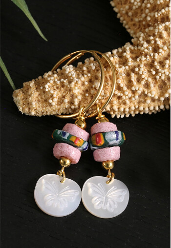 African Recycled Glass Earrings