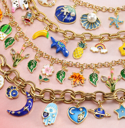Enamel charms