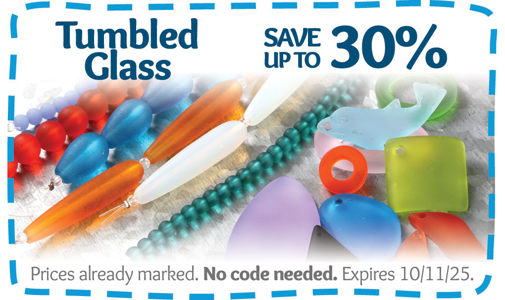 tumbled glass