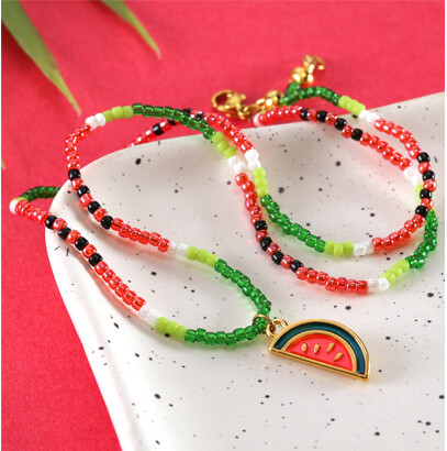 Summer Watermelon Necklace