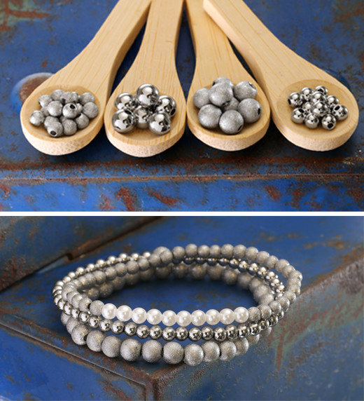 stainless steel bracelet stack