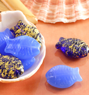 Czech glass fish beads