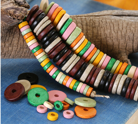 Mykonos Ceramic thin rondelle and heishi mixes