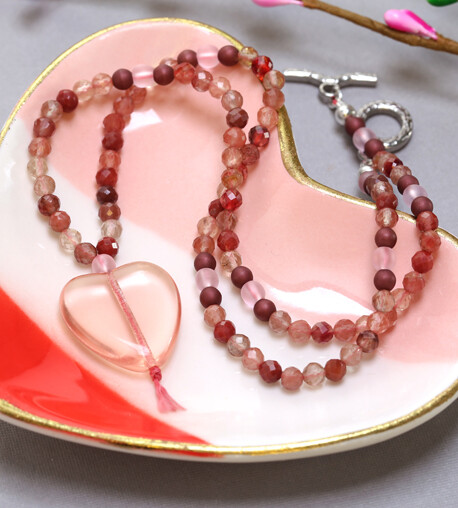 Gemstone Heart Necklace