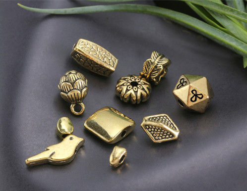 antique gold beads