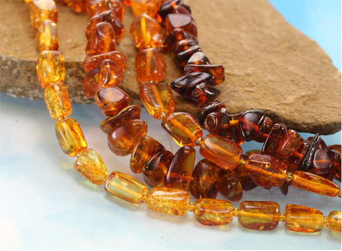 Amber gemstones