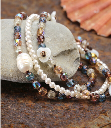 Czech Glass Knotted Bracelet