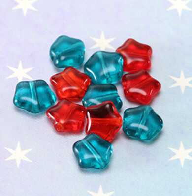 Czech Glass Star Beads