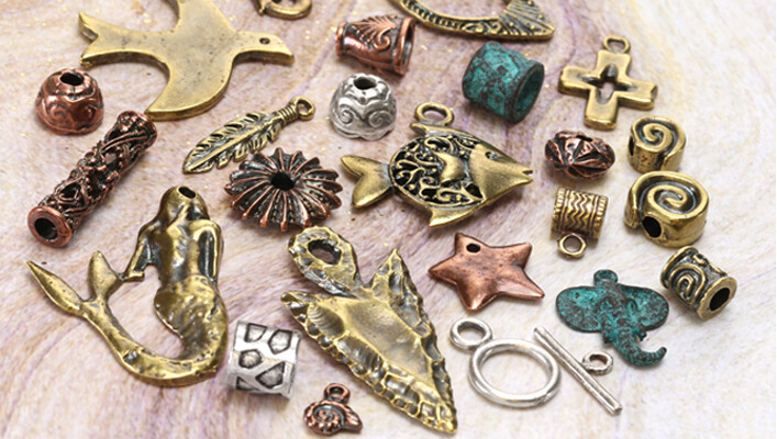 Mykonos focals and beads