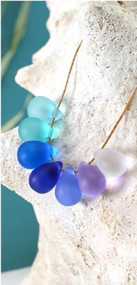 Beach-style glass teardrops