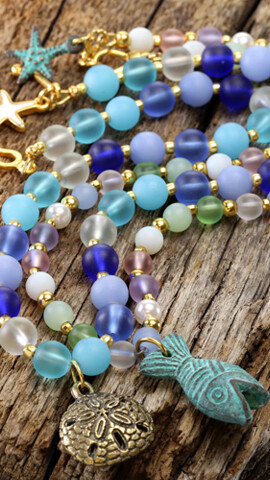 Mykonos Simple Beaded Necklace