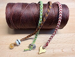 Crochet Chevron Cord Bracelets