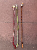 Crochet Chevron Cord Bracelets