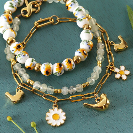 Birds of A Feather Bracelet Stack