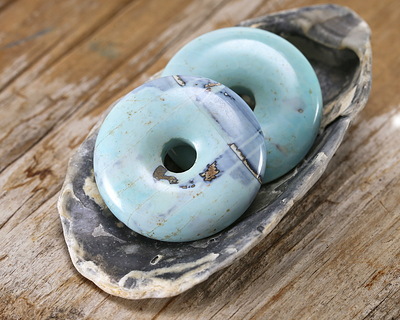 Arctic (light) Terra Agate Donut 31mm