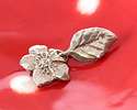 Green Girl Sterling Silver Rose Blossom Clasp 30x14mm