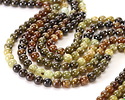 Green Garnet Ombré Round 6mm