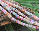 Wildflowers Mix Mussel Shell Heishi 1-2x5-6mm