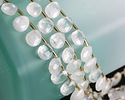 Rock Crystal Quartz Microfaceted Teardrop 8x10mm