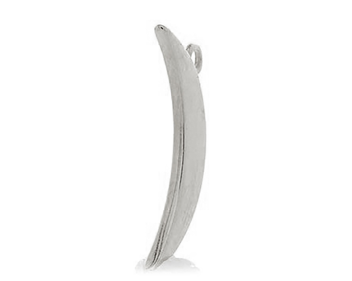 Antique Silver (plated) Celestial Crescent Moon Focal 7x25mm