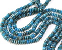 Pacific Blue Apatite Faceted Spacer Rondelle 2x5mm