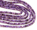 Charoite (A) Microfaceted Rondelle 2x3mm