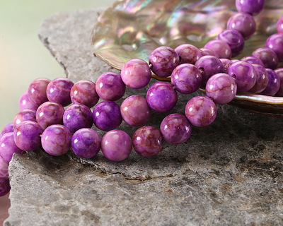 Pink Crazy Lace Calcite Round 8mm