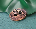 TierraCast Antique Copper (plated) Floral Button 17x13mm