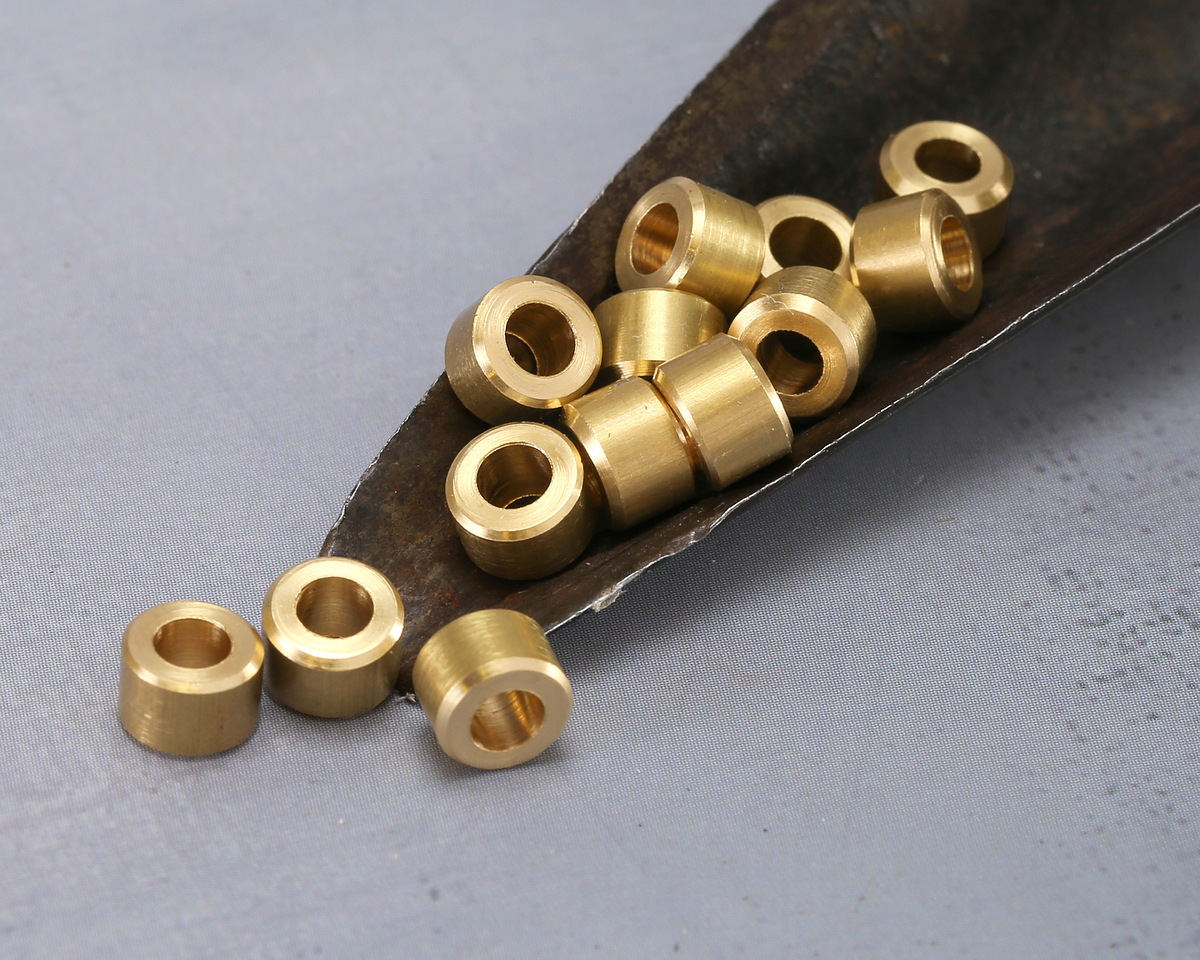 Mykonos Solid Brass Large Hole Barrel 4x6mm