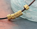 Mykonos Solid Brass Large Hole Barrel 4x6mm