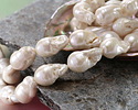 Pearly White Baroque Pearl (AAAA) 22-24x14-16mm