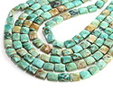 Peruvian Turquoise Microfaceted Rectangle 10x8mm